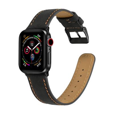 China Factory Direct Wholesale Retro Men's Leather Watch Bands For Apple Watch Series 1,2,3,4&5 for sale