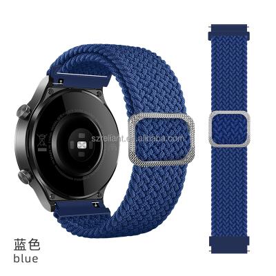 China 20mm Nice Fit Adjustable Braided Nylon Watch Band With Buckle For Samsung Galaxy Watch Active, Gear S Watch for sale