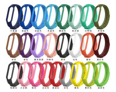 China 2020 New Arrival Sports Band Soft Skin TPU Silicone Rubber Band for xiaomi MI band 5 4pda for sale