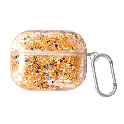 China Fashionable New Arrival Liquid Glitter Flow Floating Case For AirPods Pro for sale