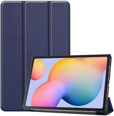 China Samsung Galaxy Tab S6 Lite Premium Leather Triple Cover Flip Cover Stand For S6 Lite Tab for sale