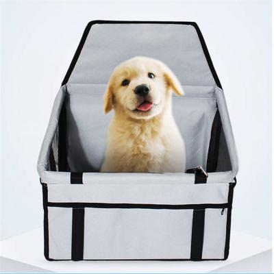 China Portable Travel Pet Booster Car Booster Seat For Dog Cat Breathable Bag With Seat Belt Dog Carrier Safety for sale