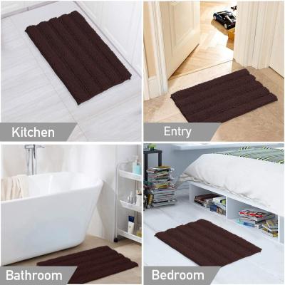 China Viable Slip Non Shaggy Chenille Bath Mat For Shower And Bath Tub Room Amazon 2020 New for sale