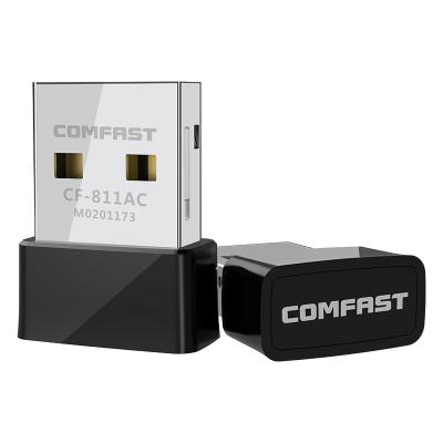 China COMFAST 650Mbps wifi usb adapter CF-811AC dongle usb wifi adapter desktop wireless network cards for sale