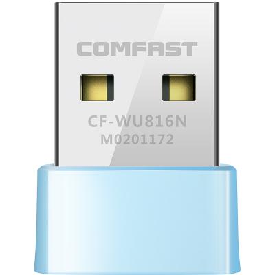 China Desktop& Laptop RTL8188GU chip COMFAST free driver 150Mbps USB 2.0 wireless network card wifi adpater dongle for sale