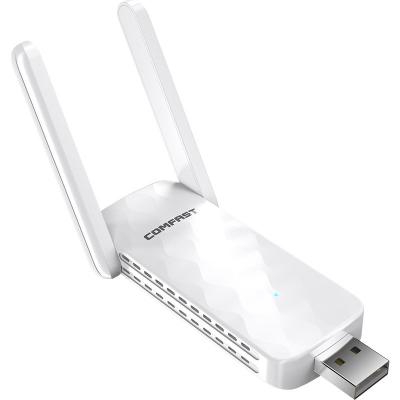 China Signal Booster COMFAST 300mbps wifi repeater 2*3dBi External Antennas wifi Range 300 Mbps Booster for sale