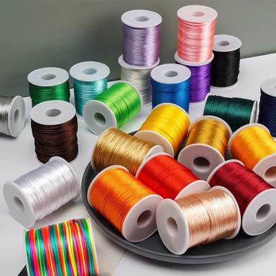 China Low Shrinkage 100M 2mm Nylon Thread Cord DIY Shoes Bracelet Necklace waxed braided nylon string For Sale for sale