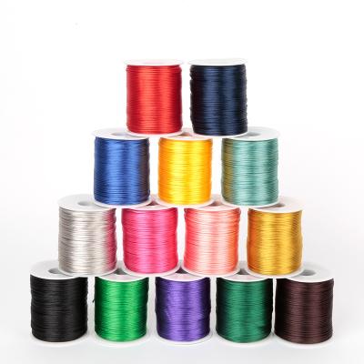 China Sustainable 1.5mm 100 meters Korean Weaving Thread Chinese Knot String Rope Beads Nylon Thread for beading for sale