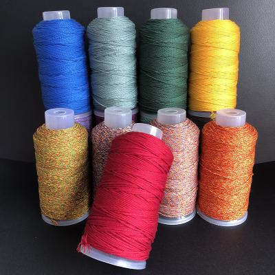 China Low Shrinkage Wholesale Hand Twisted Cotton Thread 1mm 1.5mm Braided Waxed Cotton Cord for Jewelry String Bracelet for sale