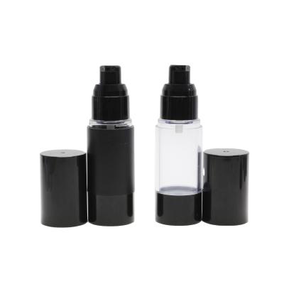 China White Airless Bottle AB-888A 10ml 15ml 20ml 30ml 50ml 100ml Black Cosmetic Face Serum Pump Bottle Base Personal Care Bottle for sale