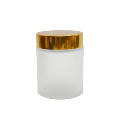 China Cosmetic Jar 100ml Frosted Glass Cosmetic Packaging Jars GJ-AN19 for sale