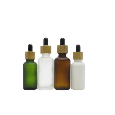 China Child Safe 30ml Screw/Tamper/Cap Frosted Dropper Bottle Essential Oil Glass Bottle For Serum Cosmetic Packaging GD-AN1 for sale