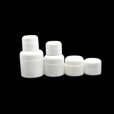 China White Luxury Glass Cream Jar Ceramic Cosmetic Container Skin Care Cream Porcelain Wide Mouth For Body Butter Packaging WP-CC64 for sale