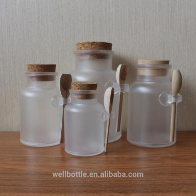 China Personal Empty Matte Plastic Bath Salt Jar/Bottle/Container 100g/200g/300ml/500ml For Body Scrub PJ-72S for sale