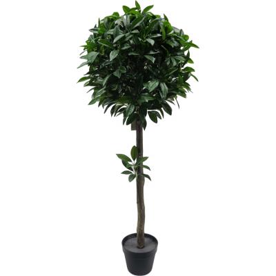 China Home Decor Eco-friendly Faux Plants Plastic Cheap Artificial Berry Tree Small Spherical Laurel Tree for sale