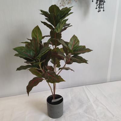 China Hot Selling Eco-friendly Artificial Green Plant Artificial Potted 75cm Plants In Pots for sale