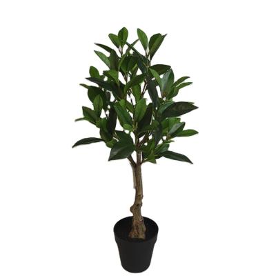 China China Eco-friendly Wholesale Green Plant 70cm 108 Branches Pot Artificial Tree For Indoor Home Decor for sale