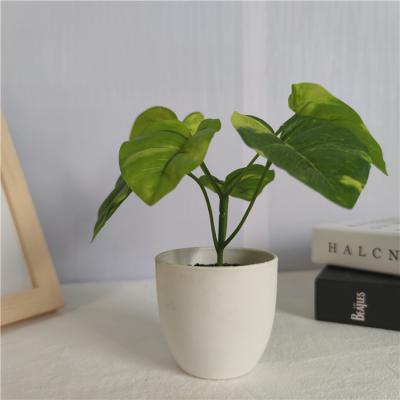 China OEM Eco-Friendly ODM Eco-friendly Artificial Plant Decorative Monstera Tree Flowers Bonsai For Home Office for sale