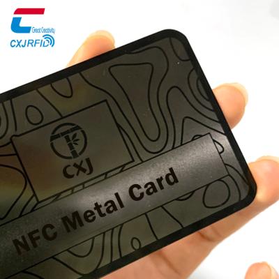 China Revolutionary Waterproof / Waterproof Digital Business Card Nfc Presentation Cards Tag Pure Metal Cards for sale