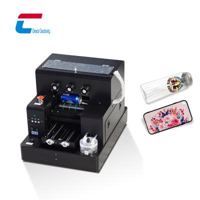 China Factory Direct Sales A4 Cylinder Small Desktop Cup Printer Acrylic Bottle Mini Inkjet Led Price Printer Cylinder Flatbed UV Waterproof/Waterproof Flatbed Card for sale