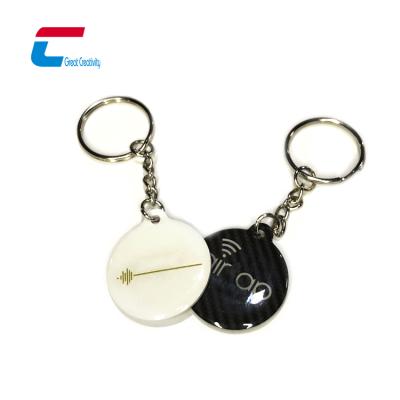 China Social Share Waterproof/Waterproof Nfc Ntag 213 Hang Tags Custom Nfc Media Keychain for sale