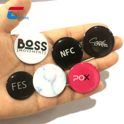 China Custom waterproof/waterproof logo printed nfc tag pvc printer epoxy tag for social media nfc for sale