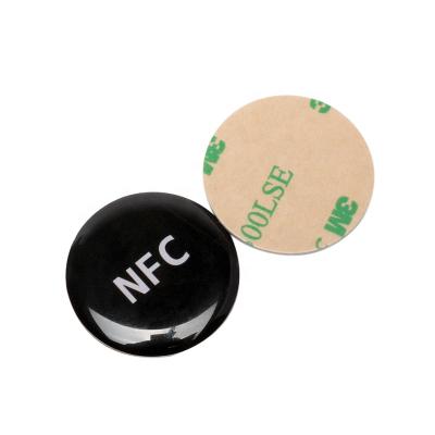 China /Waterproof Logo Printing 13.56mhz Ntag 215 Rfid Nfc Size Tag / Sticker Waterproof Free Samples Customized For Social Media for sale