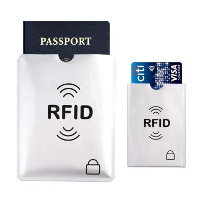 China 0.13 mm waterproof / waterproof rfid PET proof tear proof card protection sleeve, passport signal blocking card holder for sale