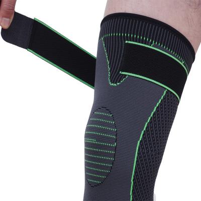 China Best Elasticity Sports Support Compression Protector Wholesale Breathable Adjustable Extended Nylon Knee Sleeve for sale