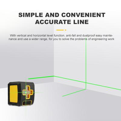 China Cheap Price Mini 2 Line Laser Level Pocket Laser Level 75*65*75mm for sale