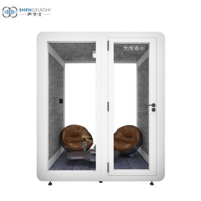 China Quality Service Studio Soundproof Vocal Booth Modern Assembled Private Desktop Portable Pod For Insrtument Practice for sale