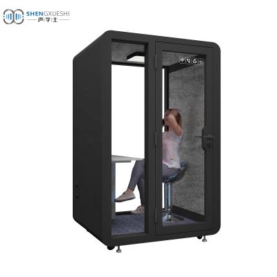 China Modern Custom Style Privacy Space Study Room Music Studio Adjustable (Height) Telephone Recording Soundproof Booth For Single Use for sale