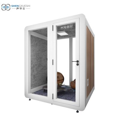 China New Popularity Hot Sale Modern Indoor Acoustic Studio Sound Box Sit Office Pod With Workbench Home Locker Mat for sale