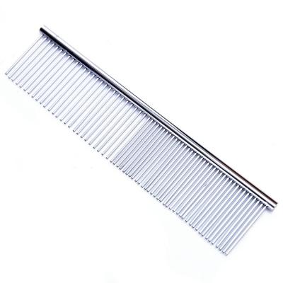 China Eco-friendly Stainless Steel Pet Knotted Grooming Comb For Dog And Cat for sale