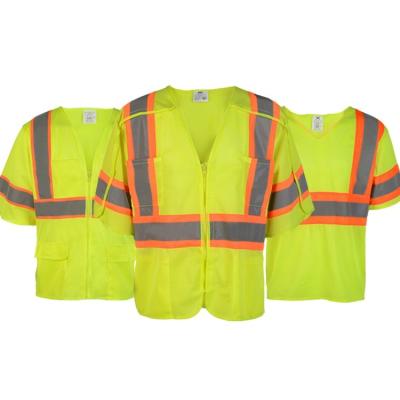 China Wholesale Cheap Reflective Polyester 2 High Safety Class 100% Reflective T-shirt for sale