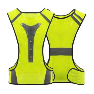 China LED FLASH Vest Night Reflective Led Motorized Running Cycling Riding Outdoor Activities Light Up Safety Bike Vest for sale