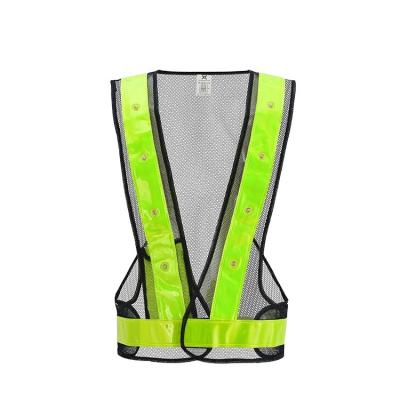 China INSTANT LED High Quality Wholesale Motorcycle Safety Flasher Led Reflective Vest for sale