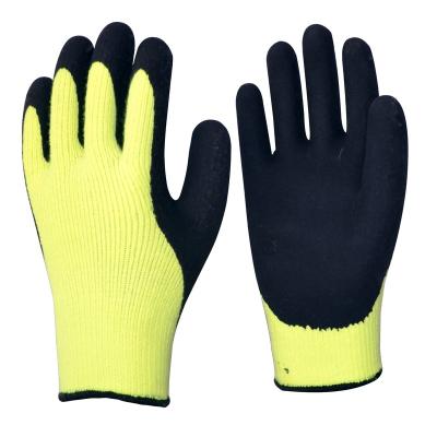 China 7g Seamless Oil-proof Anti Cup Coating Latex Sandy Coated Gardening Hand Glove Acrylic Safety for sale