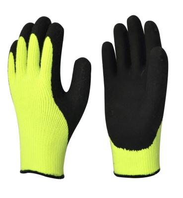 China Excellent Thermal Grip Latex Sandy Coating Thermal Working Safety Gloves for sale