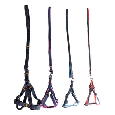 China Hot Sale Pet Traction Plastic Rope Dog Pets Cowboy Towing Leash And Harness Set for sale