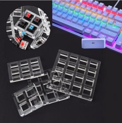 China Aluminum transparent clear acrylic pmma prototypes acrylic CNC keyboard milling for sale