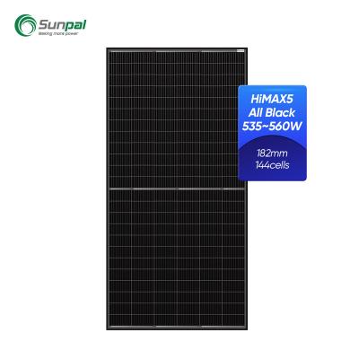 China Solar Home System Eu Warehouse 144Cells Photovoltalic Panel 530W 540W 550W 560W All Black Perc Solar Panels For Home for sale