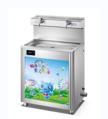 China Hotel Children Water Fountain Filter Two Temperature Tap Drinking Water Station For School for sale