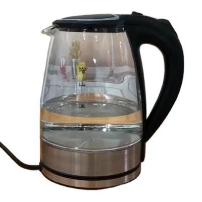 China 360 Degree Rotation Low Auto Shut-Off Glass Electric Kettle With Auto Open Lid for sale