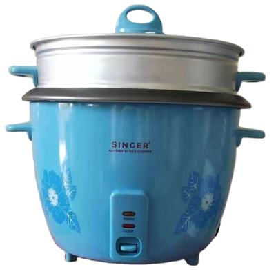 China Optional Electric Blue Lid or RTS 2.8L SS Glass Lid Cooker with Steam Coating Non-Stick Pot Drum Rice Cooker with Glass Lid for sale