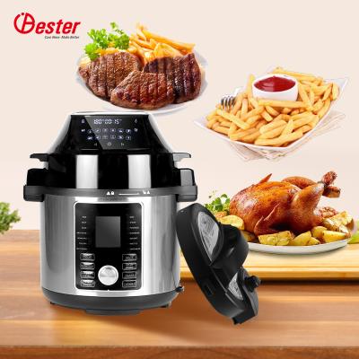 China Household 2 in 1 Air Fryer Electric Digital Pressure Cooker for sale