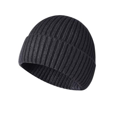 China Korean Autumn Winter Elastic Skullies Beanies Wool-acrylic Knitted Hats Beanie Hat Men Solid Color Women Outdoor Wholesale for sale