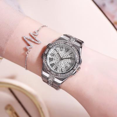 China Chronograph In Diamond Diamond Watch Girls Wrist Watch Running Quartz Ladies Watch for sale