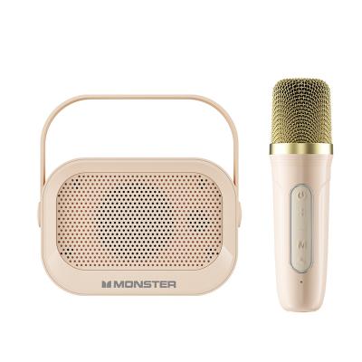 China Popular Monster GK600 Wireless Speaker with Microphone Waterproof Dustproof Outdoor Portable Karaoke Speaker with BT TF AUX. for sale