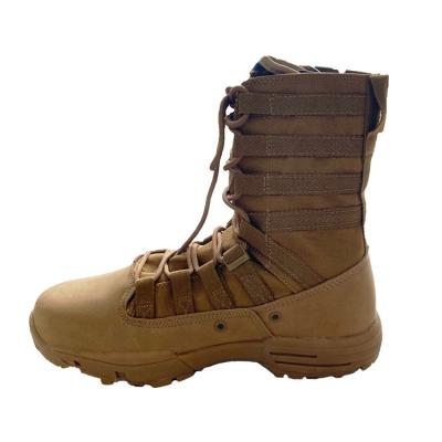 China Anti-smell fashion high quality camping waterproof high boots military army increasing boots slip-resistant sneaker shoe for sale